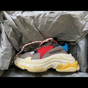 Balenciaga Triple S Blue Grey (W) - EU 35 / US 5 - 554105 W09O2 4365